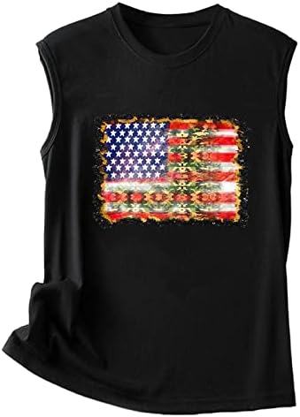 מיאשוי בסיס נשים אמריקה דגל הדפסת למעלה חולצה טי שרוולים עגול צוואר רופף חולצה אפוד טי חולצה מזדמן טריטון