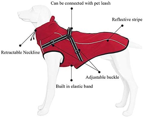 ז'קט כלבים פטילור עם מעילים ומעילים חמים לכלבים בינוניים וגדולים