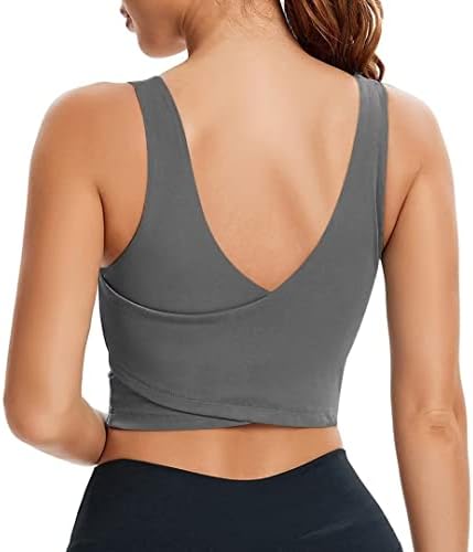 SJBYST מרופד LONGLINE SPORTS BRA BRA BIMEDION תומך בינו