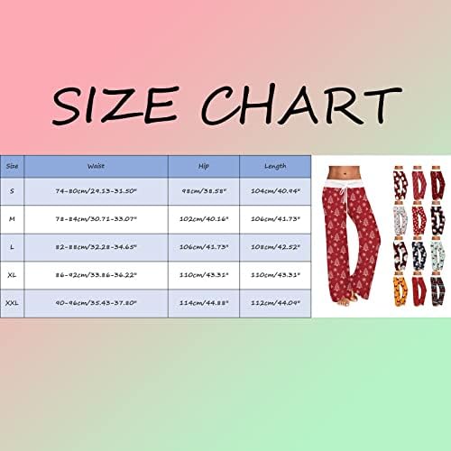 מכנסי פיג'מה לנשים מותניים רכות מותניים שחורות ואדומות משובצות PJS בגדי שינה נוחיות מכנסי יוגה טרקלין מזדמנים נוחים