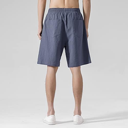 מכנסיים קצרים עבור תרגיל גברים של מוצק צבע מכנסיים גברים של ספורט רופף דק סעיף מזדמן כותנה גברים של דחיסה