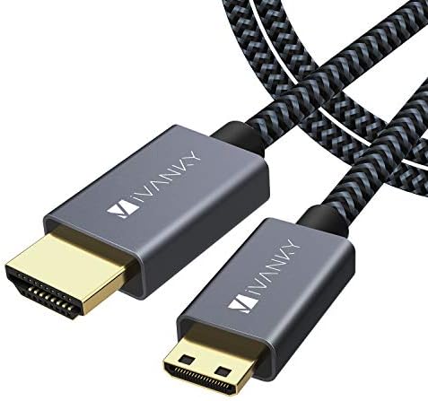 Ivanky Active DisplayPort למתאם HDMI 4K + מיני HDMI לכבל HDMI 6.6ft