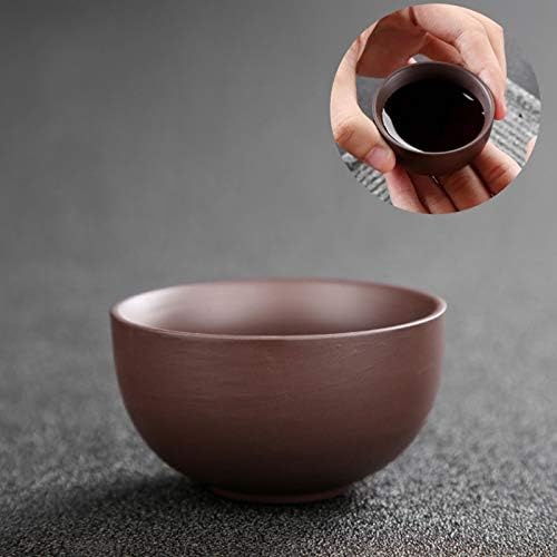 Twdyc Kung Fu Tea Set Teakote בעבודת יד סגול סיר סיר תה כוס, קרמיקה קרמיקה טקס תה סינית מתנה מתנה
