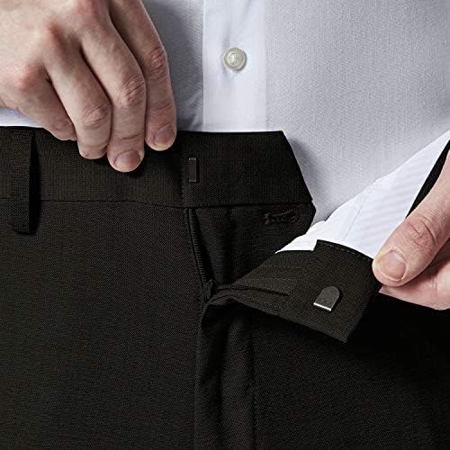 קנת קול נוחות גברים דקה מתאימה למכנסיים שמלת קדמית שטוחה