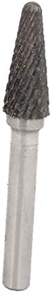X-DREE 65 ממ באורך טונגסטן קרביד מחודד ראש חריטה קובץ חיתוך סיבוב (65 ממ דה לונגטוד טונגסטן מחודד ראש קובץ חיתוך סיבוב