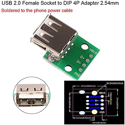 מיקרו USB לטבילה מתאם 5 פינט מחבר נקבה B סוג PCB ממיר לוח לחם USB-01 לוח מתג SMT SEAT-A-A