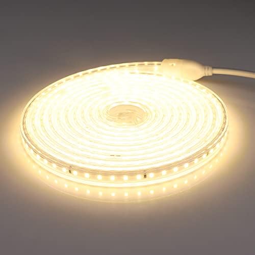 אור חבל LED Chnmalitai, אור רצועת LED גמיש 3500 אלף, אור 3500 אלף, אור רצועת LED גמיש, 16,4ft אטום מים אור למסיבה, חדר שינה, רקע, תאורת קישוט מטבח