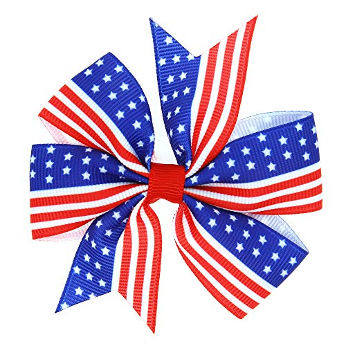 אמריקאי דגל שיער קליפים פין קשת תינוק בנות כבנה ארהב דגל סיכת ראש קשתות