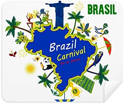 הר קורקובדו ברזיל מפות ברזיל קרנבל ניקוי בד מסך מנקה 2 יחידות זמש בד