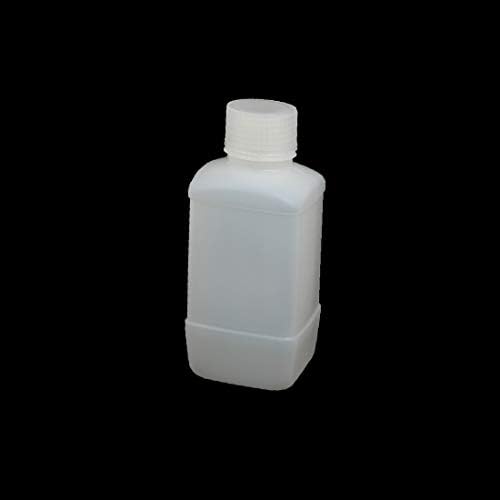 X-dree 5 pcs 250 מל בורג פלסטיק עליון בצורת ריבוע בקבוק מגיב לבקבוק לבן (5 יחידות 250 מל בורג פלסטי