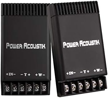 Power Acoustik EF-60C Edge Series 6.5 מערכת רמקולים רכיבים דו כיוונית 500 וואט, שחור