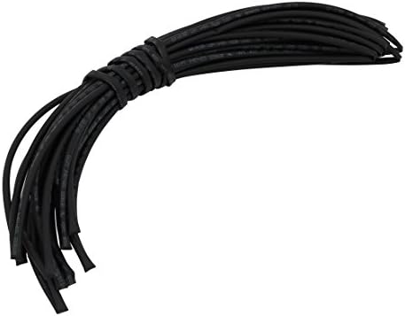 AEXIT פוליאולפין חום ציוד חשמלי להתכווץ צינור צינור עטיפה שרוול כבל 8 מטר באורך 2.5 ממ DIA פנימי שחור