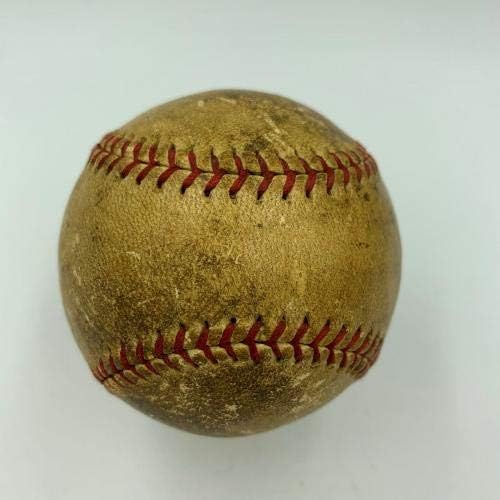 משחק מיקי קוקרנה יחיד חתום בודד משומש בבייסבול 1934 MVP עונה JSA - משחק חתימה MLB משומש בייסבול
