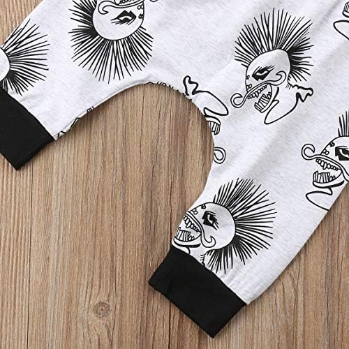 פעוטות יערות פעוטות בגדי תינוקות גולגולת גולגולת הדפסת עצם חולצת טריקו
