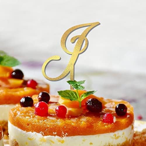 מכתב j עוגת עוגה ראשונית מותאמת אישית כל ראשית לחתונה קישוטים לעוגות יום הולדת מתנה למקלחת כלה פרחונית לגברים נשים נצנצים זהב ראשוני A B C D E F G H I J L M N K O P R S T U V W X Y Z