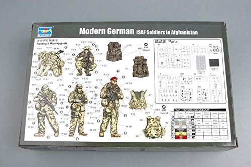 חצוצרן מודרני גרמנית איסאף נאטו חיילים באפגניסטן איור סט, בקנה מידה 1/35, 5-חבילה